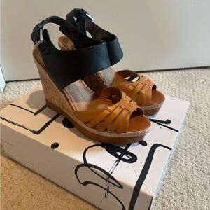 Two toned Dolce Vita cork wedges